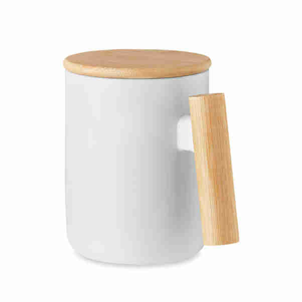 MAJEST Porcelain mug with lid 380 ml | Promopoint